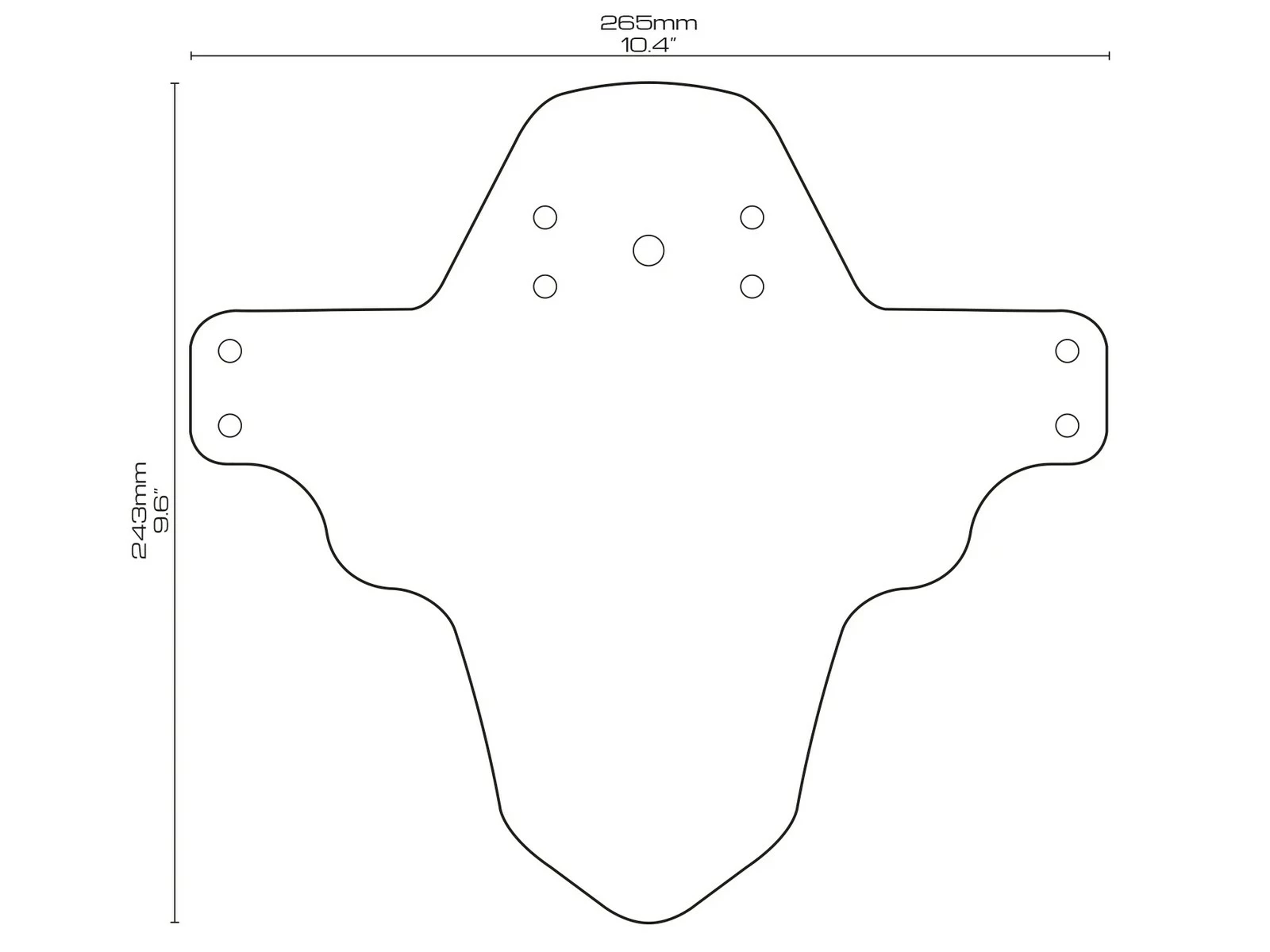 All-mountain-style AMS Garde Boue Avant Maori Mud Guard 3 All-mountain-style AMS Garde Boue Avant Maori Mud Guard â Image 3