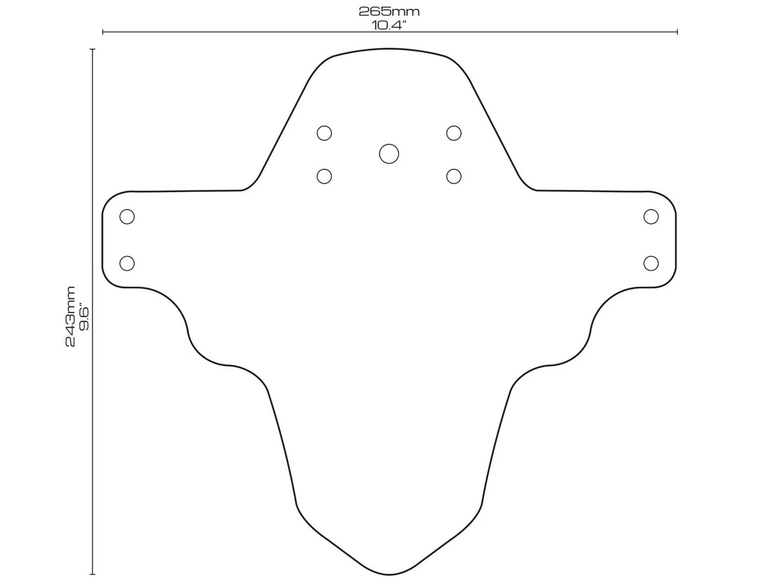 All-mountain-style AMS Garde Boue Avant Noir Et Blanc Mud Guard 4 All-mountain-style AMS Garde Boue Avant Noir Et Blanc Mud Guard – Image 4