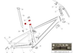 BMC Jeu De Bagues Pour Tige De Selle RAD & Autodrop - 302113 -SRAM Soldes bmc jeu de bagues pour tige de selle rad autodrop 302113 2