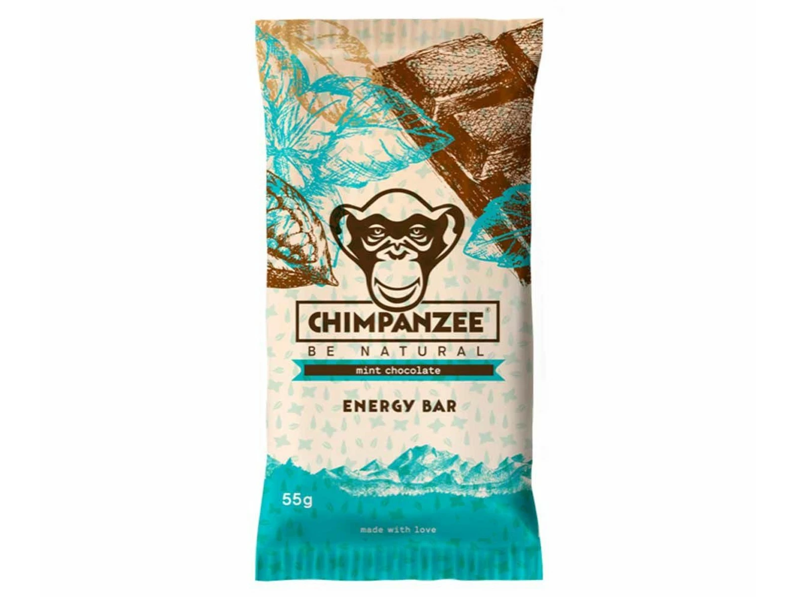 Chimpanzee Nutrition CHIMPANZEE Barre énergétique Menthe/chocolat - 55g 1 Chimpanzee Nutrition CHIMPANZEE Barre énergétique Menthe/chocolat - 55g