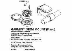 K-EDGE Support Potence Garmin -SRAM Soldes k edge support potence garmin 3